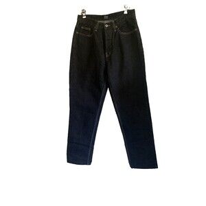 New  Vintage Preview International Women's Black Button Fly Jeans Size 10R